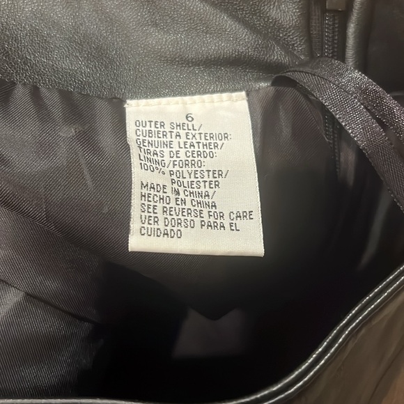 Vtg 90’s 100% Leather Jaclyn Smith Classic leather skirt - Picture 3 of 4